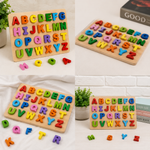 Wooden Alphabet Board Puzzle – Educational Learning Toy