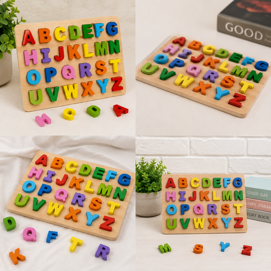 Wooden Alphabet Board Puzzle – Educational Learning Toy
