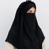 Premium Crown Embellished Black Hijab