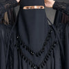 Premium Saudi Style Niqab – Hand-Embellished with Stones & Beads