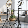 26cm Ring Light with Phone Holder & 3 Color Modes for Video Photography