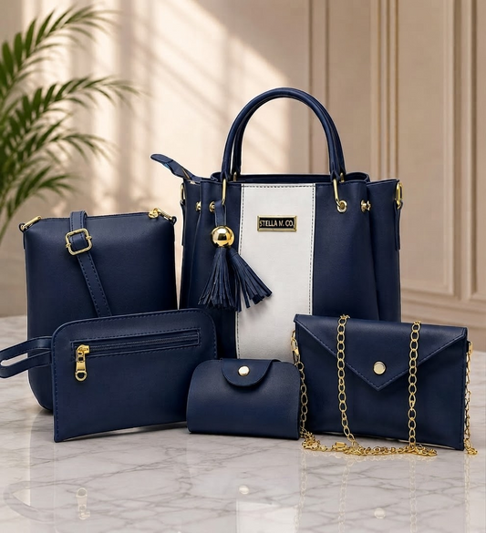 Ultimate 5-in-1 Luxury Shoulder Bag Collection – Stylish & Practical