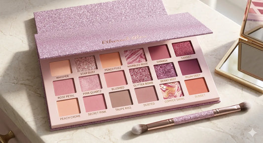 Nude Eyeshadow Palette - 18 Colors Shimmer & Matte Pressed Pigments